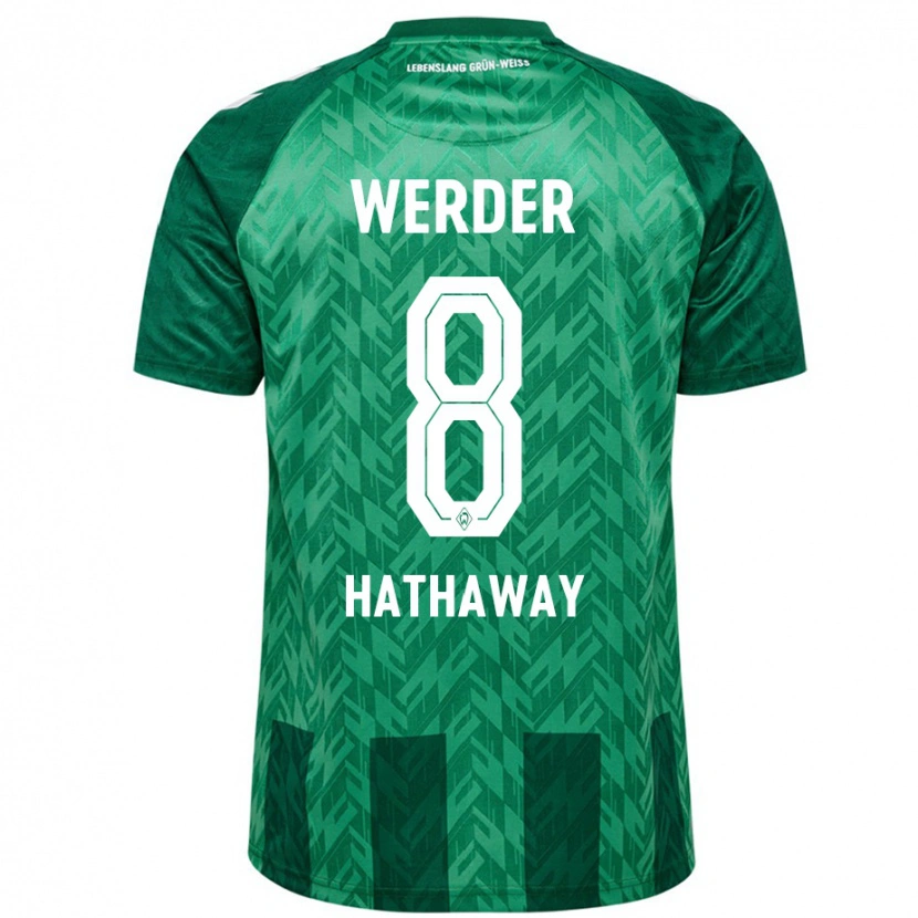Danxen Mænd Max Hathaway #8 Grøn Hjemmebane Spillertrøjer 2024/25 Trøje T-Shirt