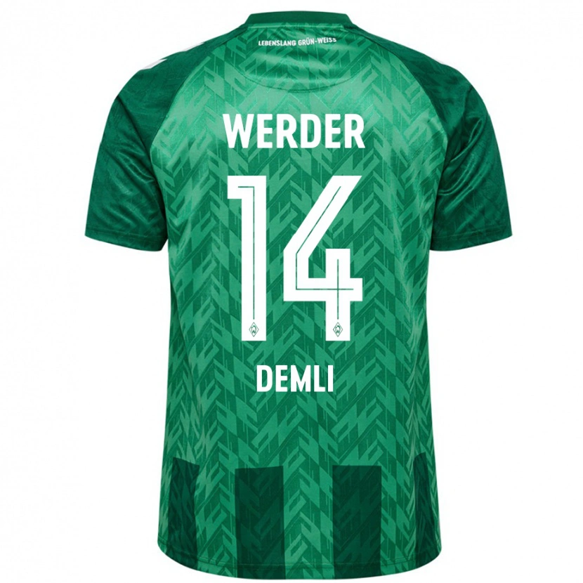 Danxen Mænd Rezan Demli #14 Grøn Hjemmebane Spillertrøjer 2024/25 Trøje T-Shirt