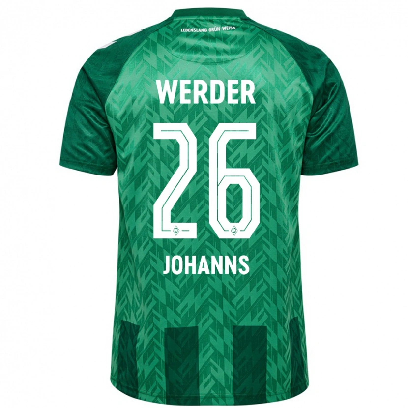 Danxen Mænd Lennart Johanns #26 Grøn Hjemmebane Spillertrøjer 2024/25 Trøje T-Shirt