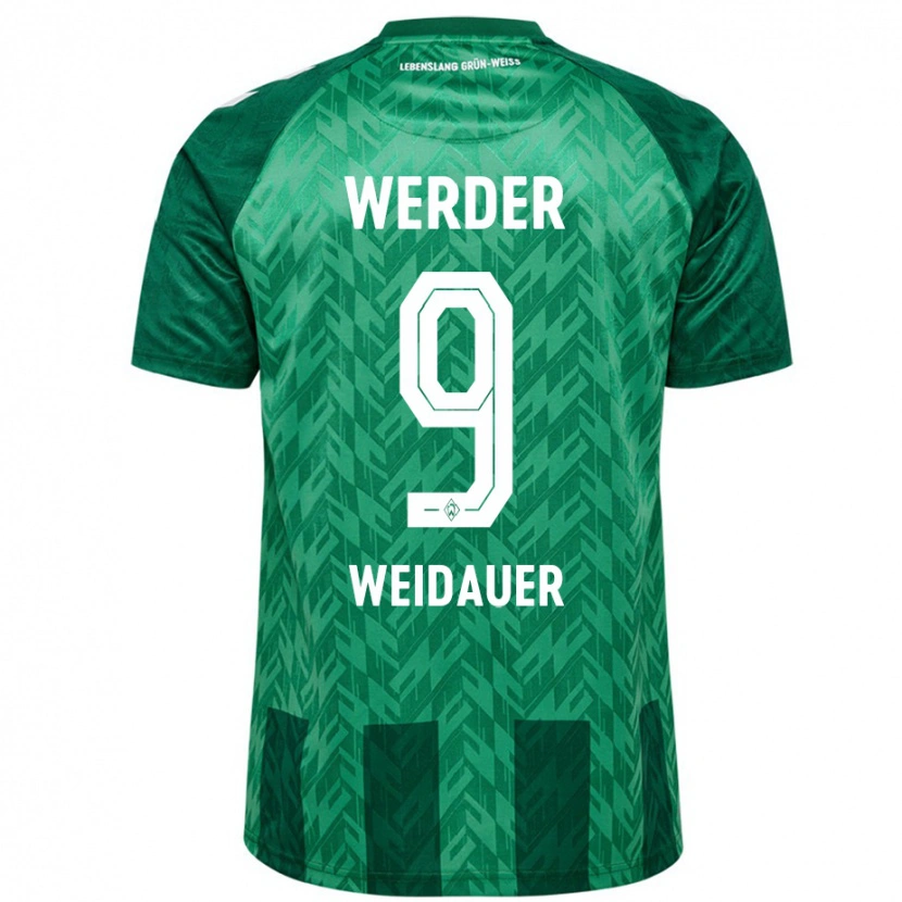Danxen Mænd Sophie Weidauer #9 Grøn Hjemmebane Spillertrøjer 2024/25 Trøje T-Shirt