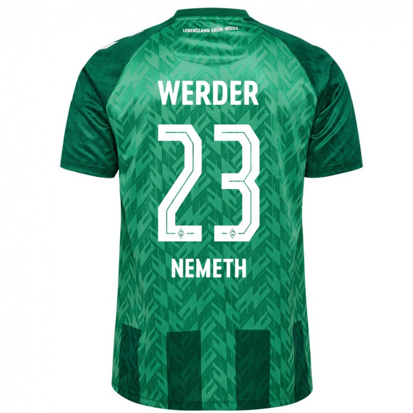 Danxen Mænd Hanna Németh #23 Grøn Hjemmebane Spillertrøjer 2024/25 Trøje T-Shirt