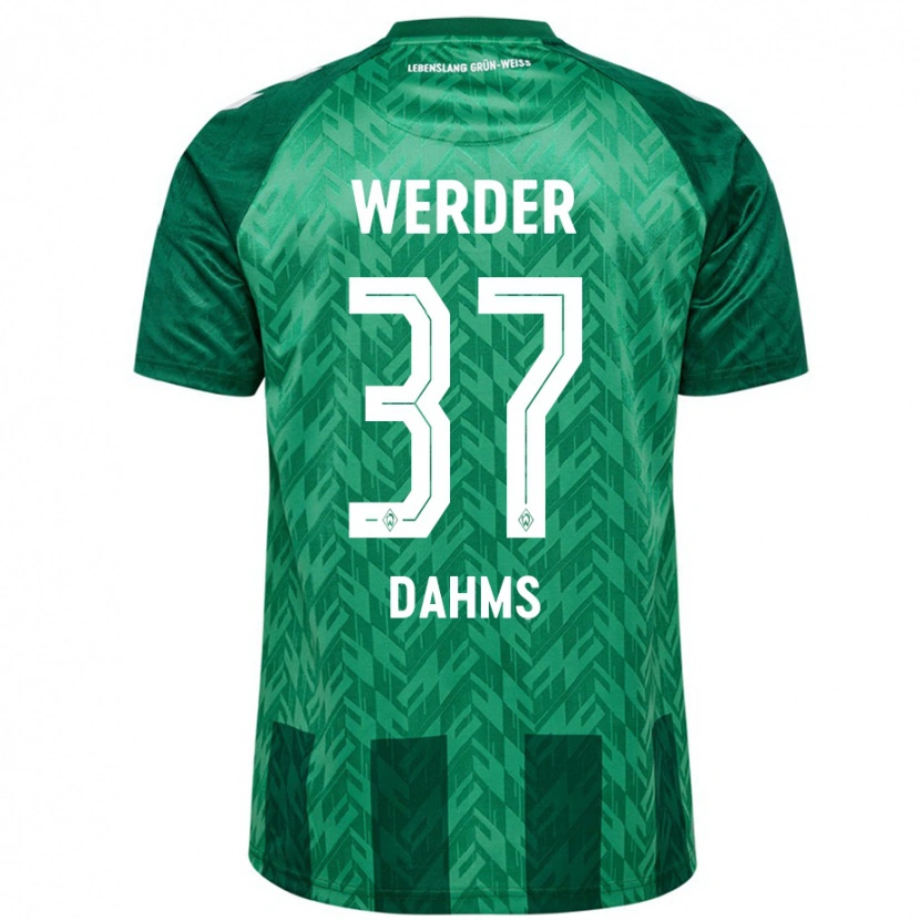 Danxen Mænd Lena Dahms #37 Grøn Hjemmebane Spillertrøjer 2024/25 Trøje T-Shirt