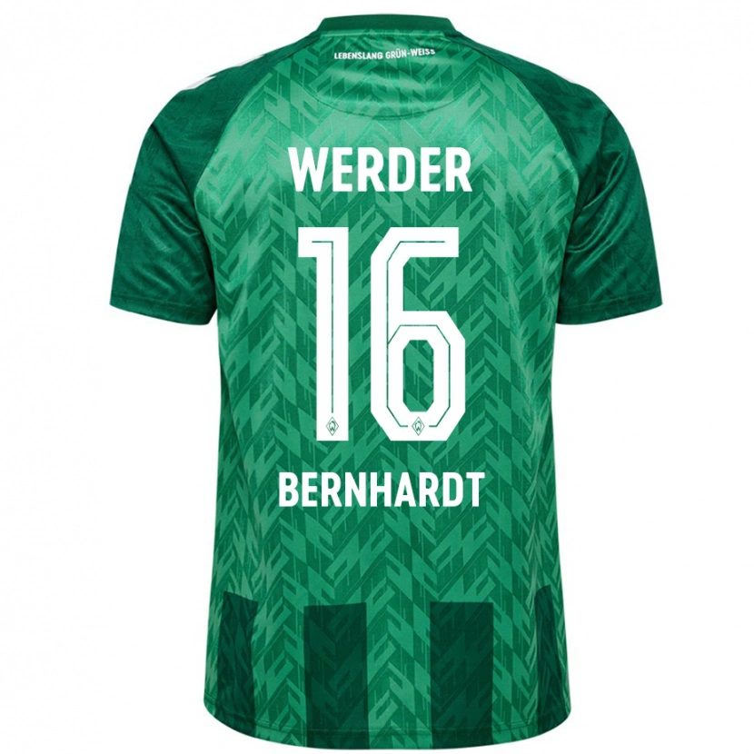 Danxen Mænd Emilie Bernhardt #16 Grøn Hjemmebane Spillertrøjer 2024/25 Trøje T-Shirt