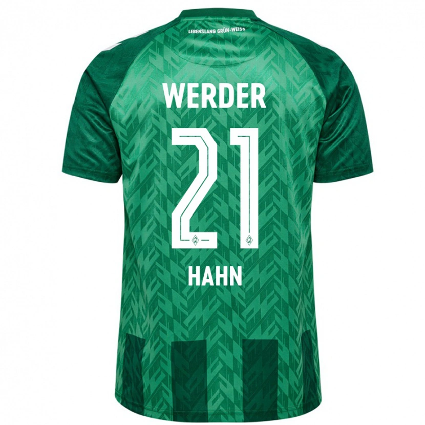 Danxen Mænd Chiara Hahn #21 Grøn Hjemmebane Spillertrøjer 2024/25 Trøje T-Shirt