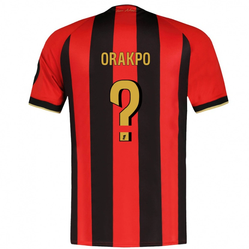 Danxen Mænd Victor Orakpo #0 Rød Sort Hjemmebane Spillertrøjer 2024/25 Trøje T-Shirt