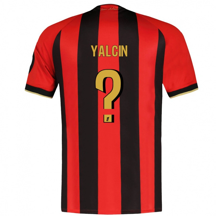 Danxen Mænd Noah Yalcin #0 Rød Sort Hjemmebane Spillertrøjer 2024/25 Trøje T-Shirt