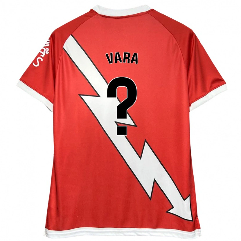 Danxen Mænd Héctor Vara #0 Hvid Rød Hjemmebane Spillertrøjer 2024/25 Trøje T-Shirt