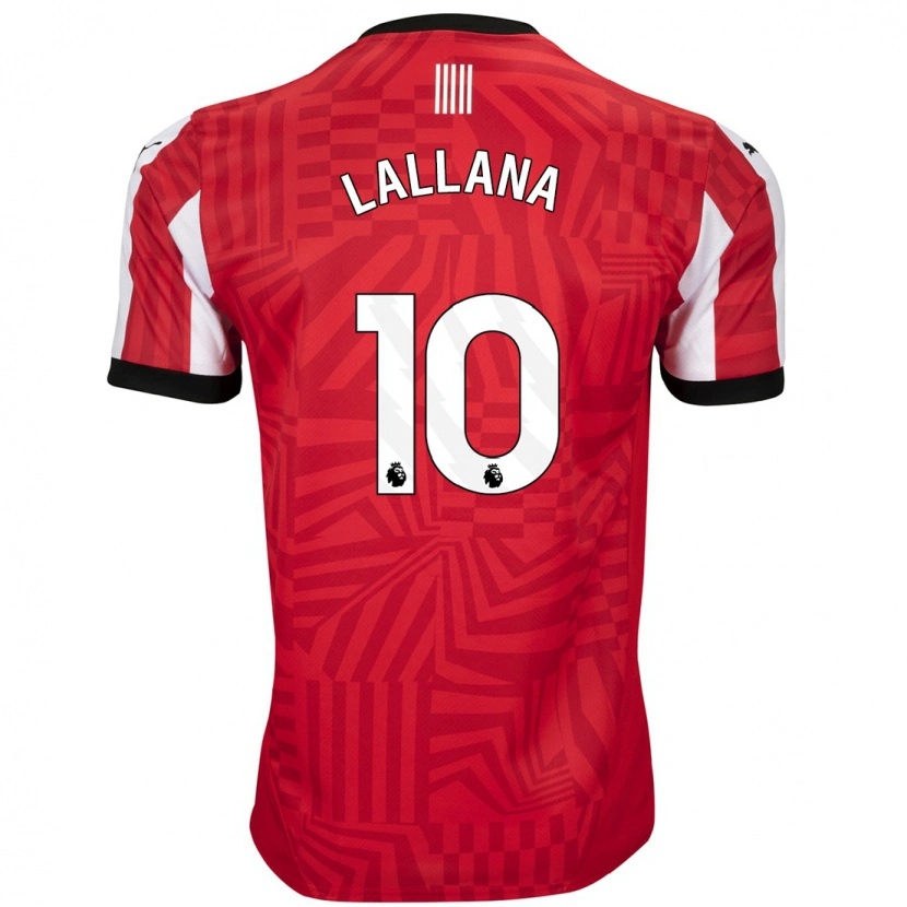 Danxen Mænd Adam Lallana #10 Rød Hvid Hjemmebane Spillertrøjer 2024/25 Trøje T-Shirt