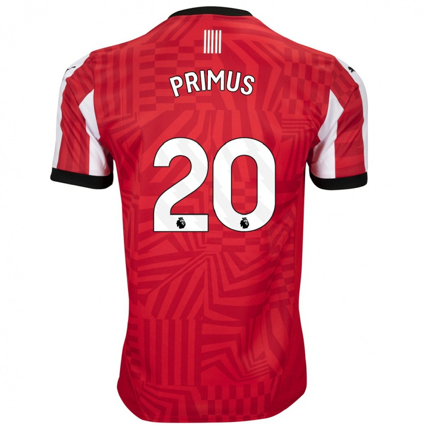 Danxen Mænd Atlanta Primus #20 Rød Hvid Hjemmebane Spillertrøjer 2024/25 Trøje T-Shirt