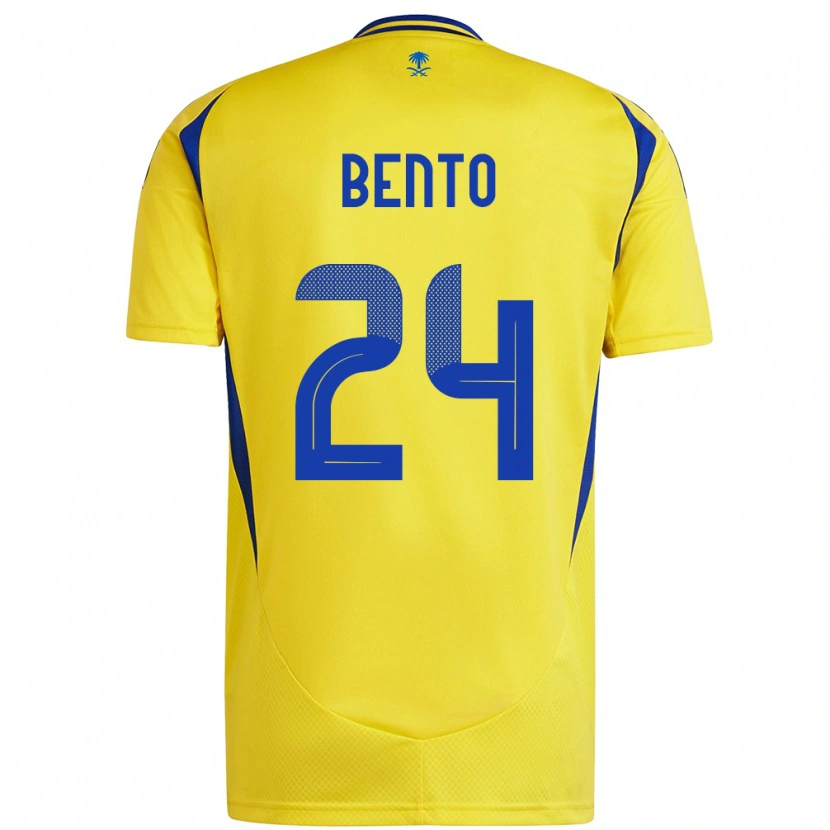 Danxen Mænd Bento #24 Gul Blå Hjemmebane Spillertrøjer 2024/25 Trøje T-Shirt