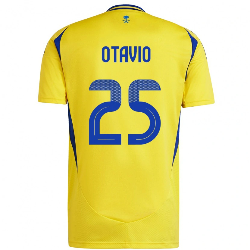 Danxen Mænd Otávio #25 Gul Blå Hjemmebane Spillertrøjer 2024/25 Trøje T-Shirt