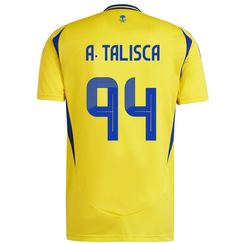 Danxen Mænd Talisca #94 Gul Blå Hjemmebane Spillertrøjer 2024/25 Trøje T-Shirt