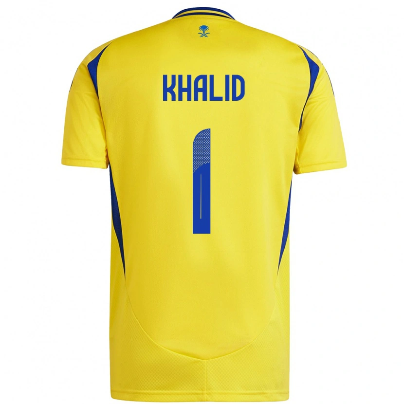 Danxen Mænd Sara Khalid #1 Gul Blå Hjemmebane Spillertrøjer 2024/25 Trøje T-Shirt