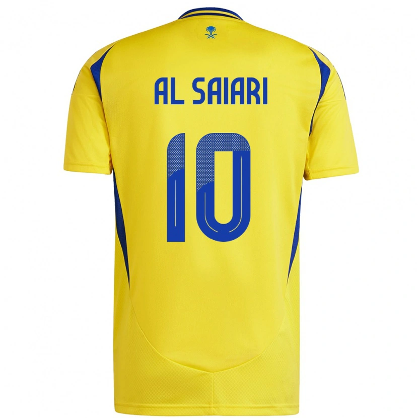 Danxen Mænd Mubarkh Al-Saiari #10 Gul Blå Hjemmebane Spillertrøjer 2024/25 Trøje T-Shirt