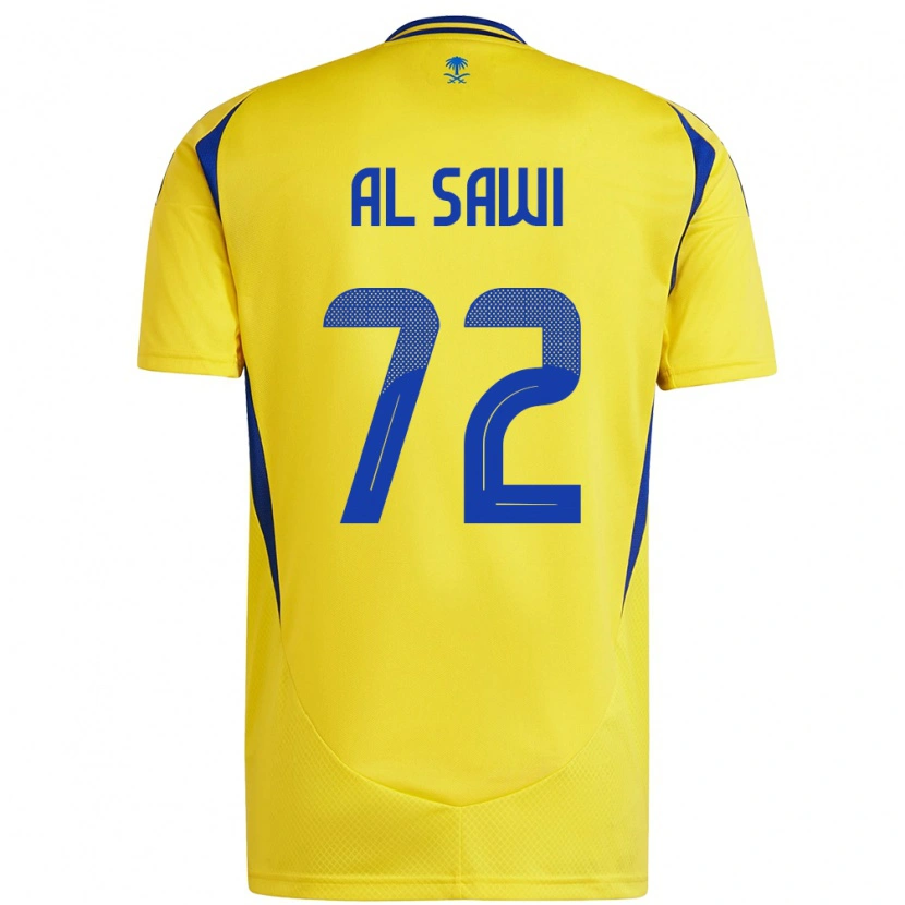 Danxen Mænd Etaf Al-Sawi #72 Gul Blå Hjemmebane Spillertrøjer 2024/25 Trøje T-Shirt