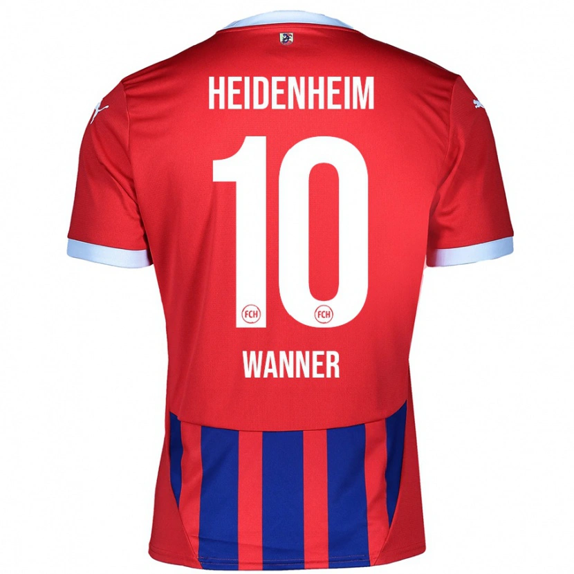 Danxen Mænd Paul Wanner #10 Rød Blå Hjemmebane Spillertrøjer 2024/25 Trøje T-Shirt