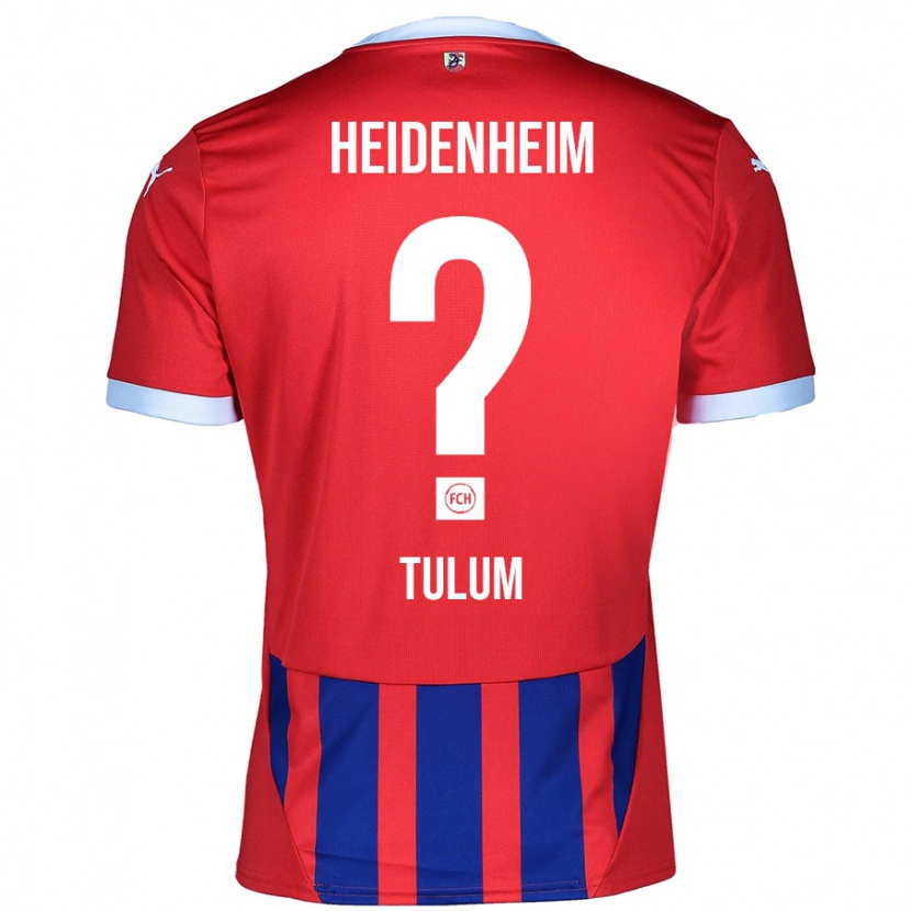 Danxen Mænd Melih Tulum #0 Rød Blå Hjemmebane Spillertrøjer 2024/25 Trøje T-Shirt