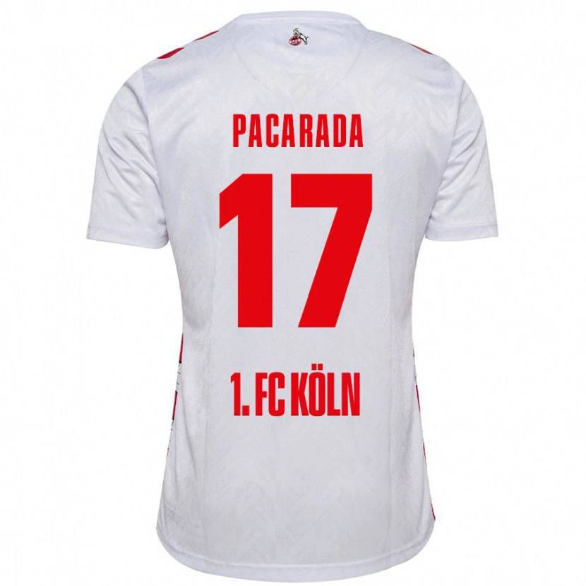 Danxen Mænd Leart Paçarada #17 Hvid Rød Hjemmebane Spillertrøjer 2024/25 Trøje T-Shirt