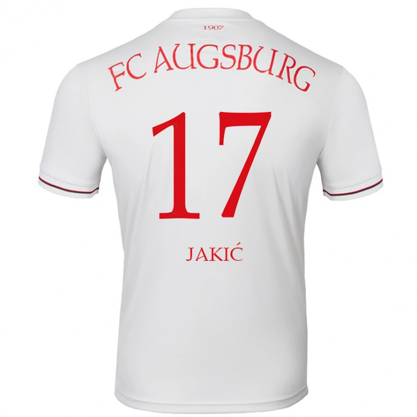Danxen Mænd Kristijan Jakic #17 Hvid Hjemmebane Spillertrøjer 2024/25 Trøje T-Shirt