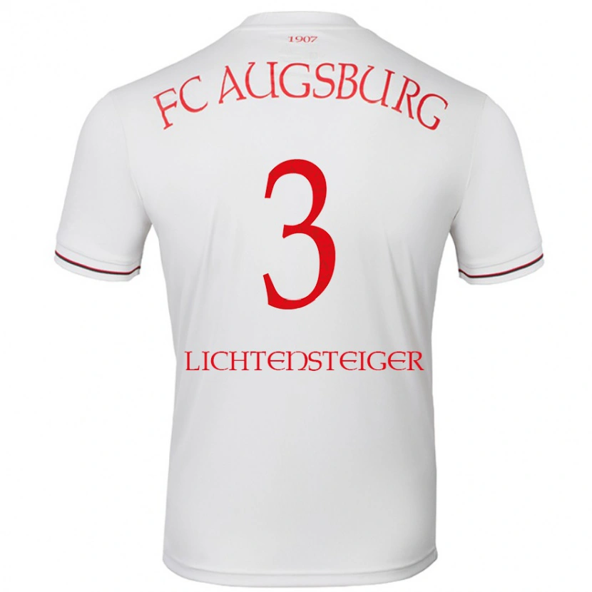 Danxen Mænd David Lichtensteiger #3 Hvid Hjemmebane Spillertrøjer 2024/25 Trøje T-Shirt
