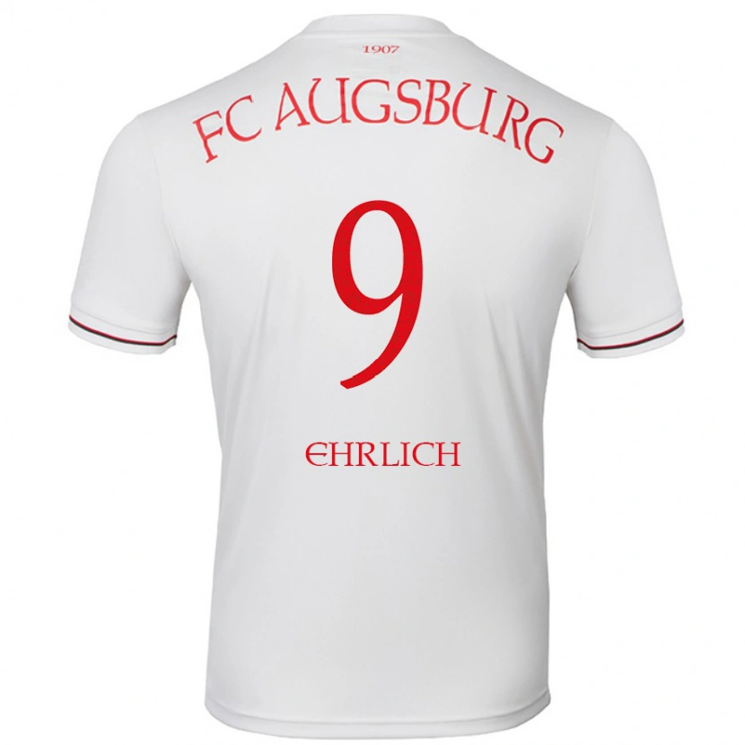 Danxen Mænd Lucas Ehrlich #9 Hvid Hjemmebane Spillertrøjer 2024/25 Trøje T-Shirt