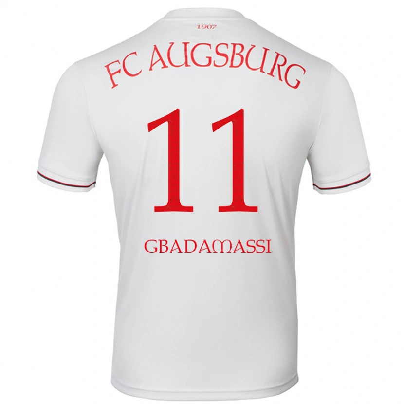 Danxen Mænd Rayane Gbadamassi #11 Hvid Hjemmebane Spillertrøjer 2024/25 Trøje T-Shirt