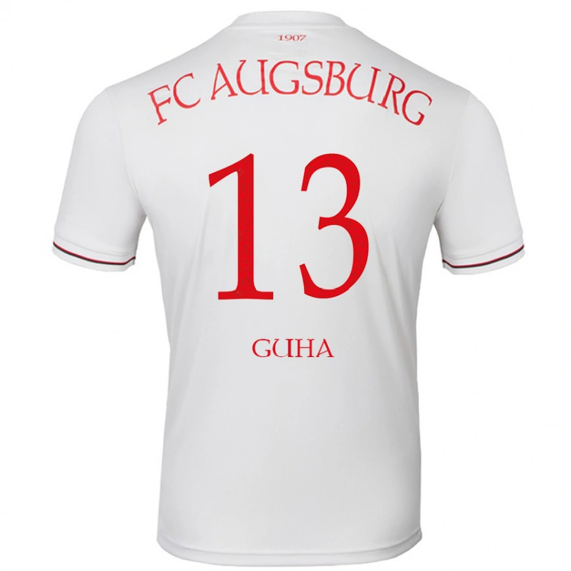 Danxen Mænd Felix Guha #13 Hvid Hjemmebane Spillertrøjer 2024/25 Trøje T-Shirt