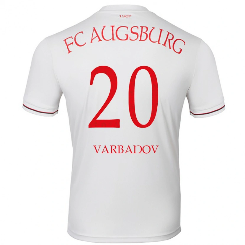 Danxen Mænd Svetoslav Varbanov #20 Hvid Hjemmebane Spillertrøjer 2024/25 Trøje T-Shirt