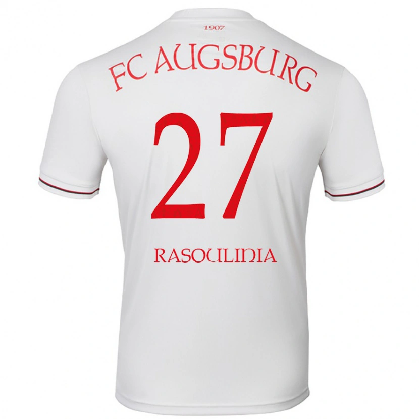 Danxen Mænd Nick Rasoulinia #27 Hvid Hjemmebane Spillertrøjer 2024/25 Trøje T-Shirt