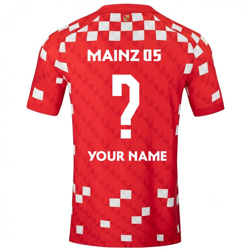 Danxen Mænd Dit Navn #0 Hvid Rød Hjemmebane Spillertrøjer 2024/25 Trøje T-Shirt
