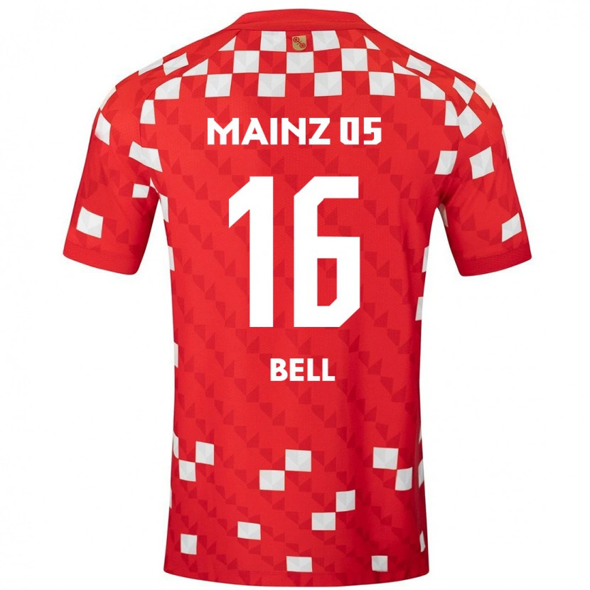 Danxen Mænd Stefan Bell #16 Hvid Rød Hjemmebane Spillertrøjer 2024/25 Trøje T-Shirt