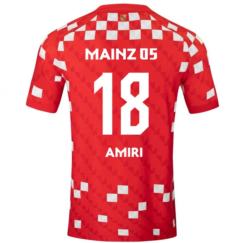 Danxen Mænd Nadiem Amiri #18 Hvid Rød Hjemmebane Spillertrøjer 2024/25 Trøje T-Shirt