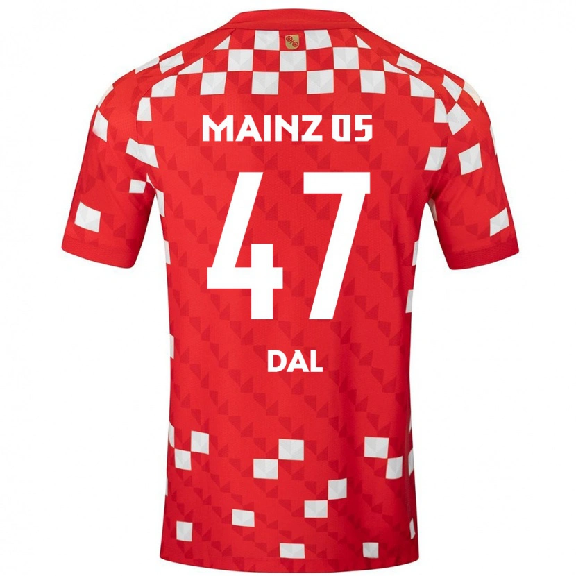 Danxen Mænd Maxim Dal #47 Hvid Rød Hjemmebane Spillertrøjer 2024/25 Trøje T-Shirt