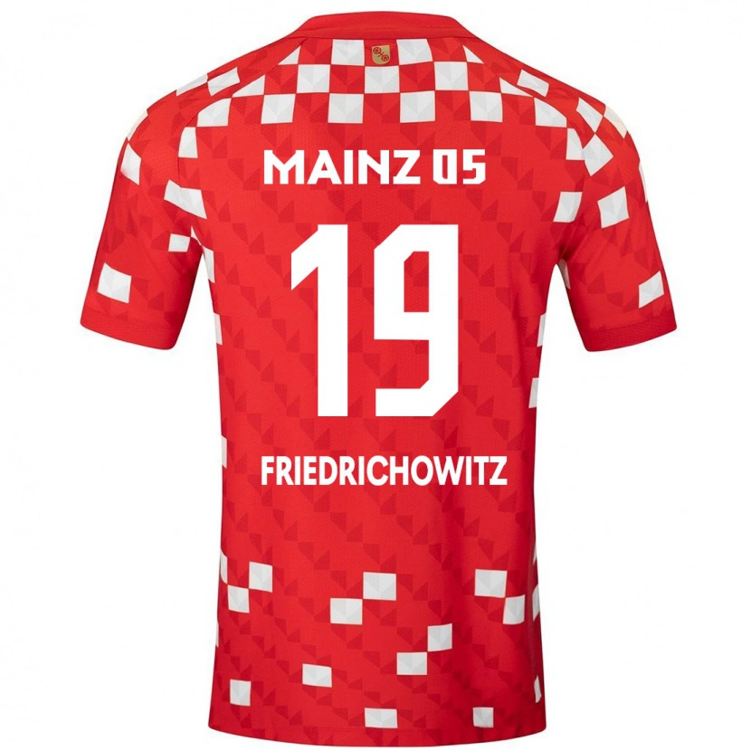 Danxen Mænd Anna Friedrichowitz #19 Hvid Rød Hjemmebane Spillertrøjer 2024/25 Trøje T-Shirt