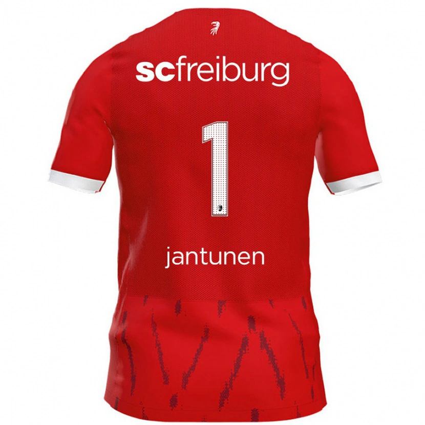 Danxen Mænd Jaaso Jantunen #1 Rød Hjemmebane Spillertrøjer 2024/25 Trøje T-Shirt