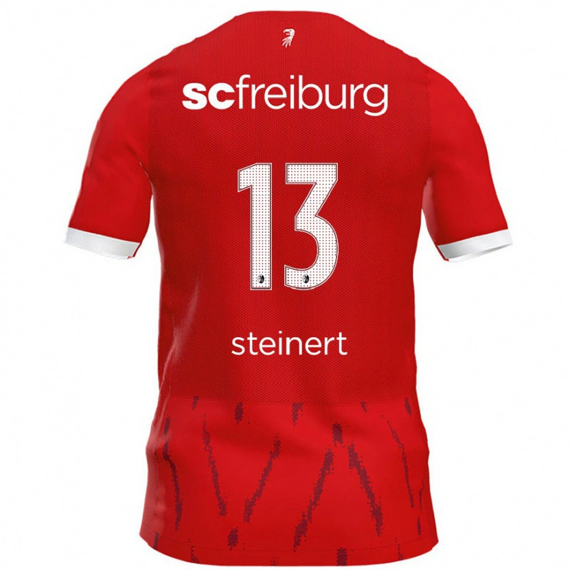 Danxen Mænd Judith Steinert #13 Rød Hjemmebane Spillertrøjer 2024/25 Trøje T-Shirt