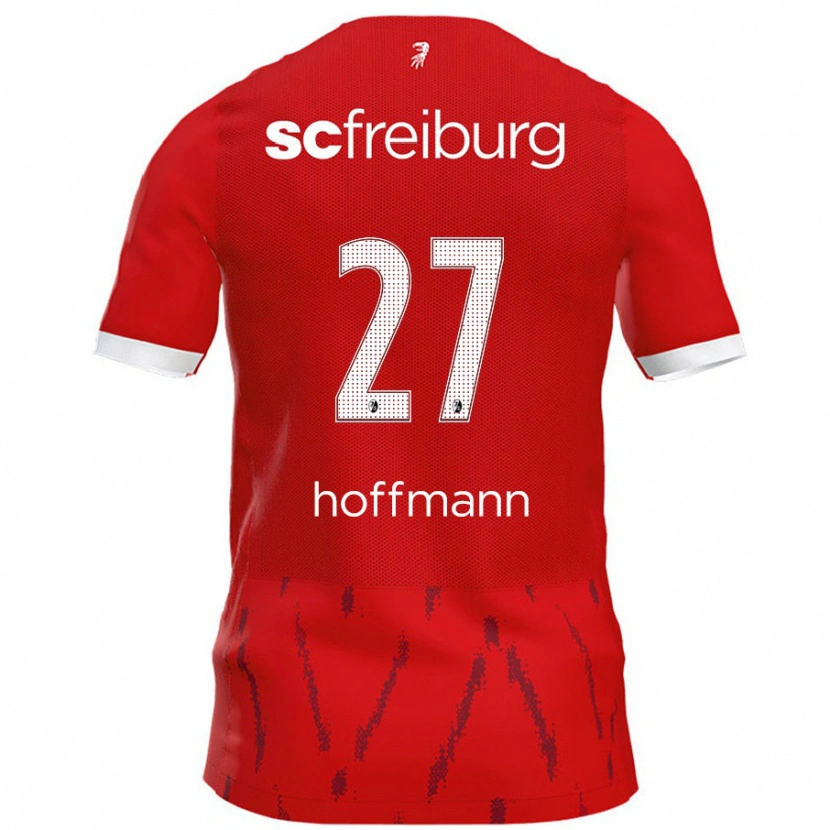 Danxen Mænd Giovanna Hoffmann #27 Rød Hjemmebane Spillertrøjer 2024/25 Trøje T-Shirt