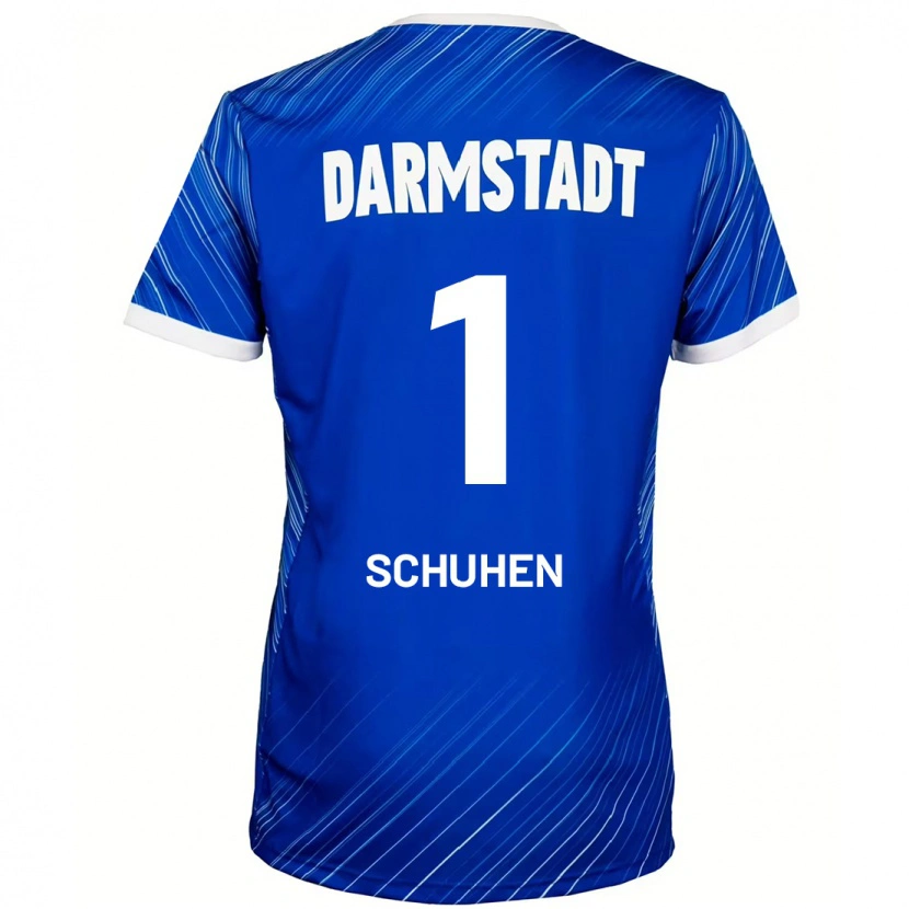 Danxen Mænd Marcel Schuhen #1 Blå Hvid Hjemmebane Spillertrøjer 2024/25 Trøje T-Shirt