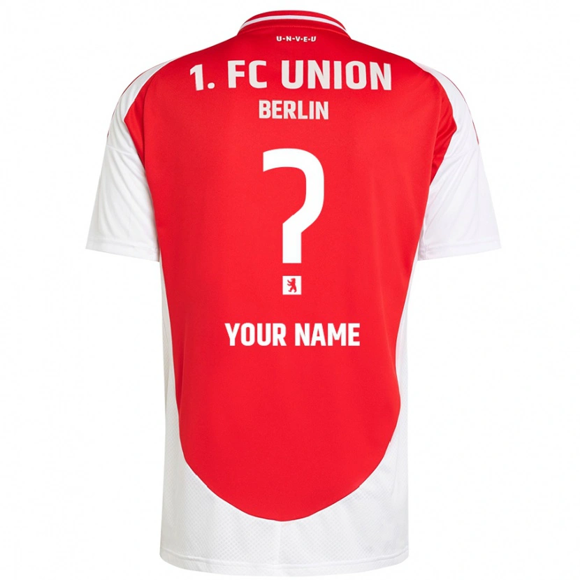 Danxen Mænd Dit Navn #0 Rød Hvid Hjemmebane Spillertrøjer 2024/25 Trøje T-Shirt