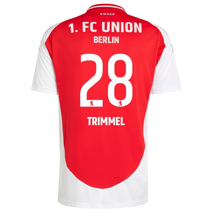 Danxen Mænd Christopher Trimmel #28 Rød Hvid Hjemmebane Spillertrøjer 2024/25 Trøje T-Shirt