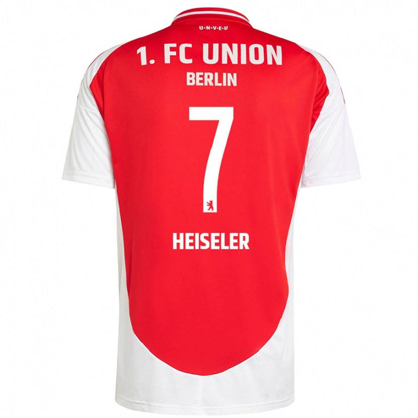 Danxen Mænd Lisa Heiseler #7 Rød Hvid Hjemmebane Spillertrøjer 2024/25 Trøje T-Shirt