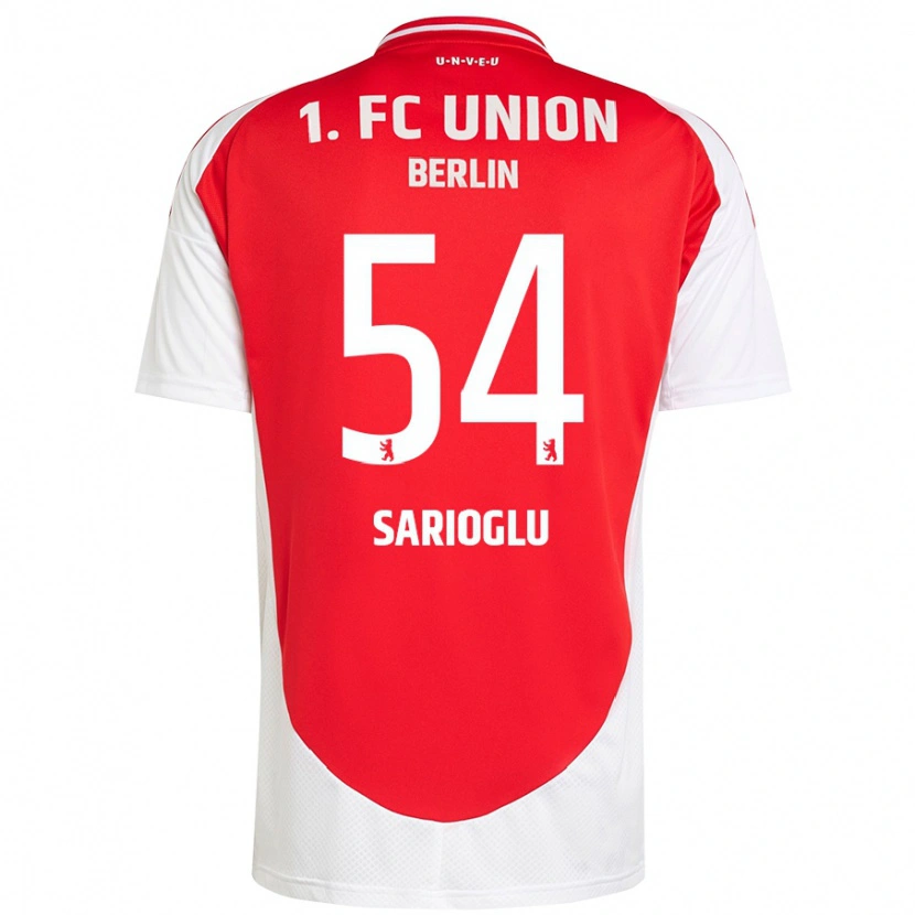 Danxen Mænd Defne Sarıoğlu #54 Rød Hvid Hjemmebane Spillertrøjer 2024/25 Trøje T-Shirt