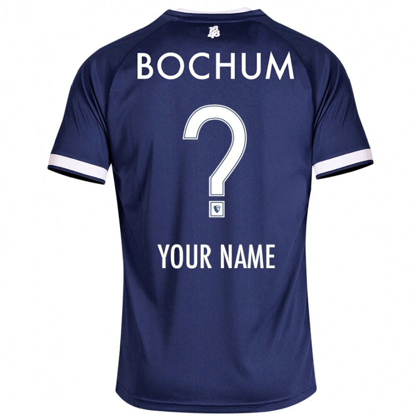 Danxen Mænd Dit Navn #0 Mørkeblå Hjemmebane Spillertrøjer 2024/25 Trøje T-Shirt