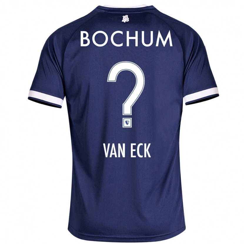 Danxen Mænd Ole Van Eck #0 Mørkeblå Hjemmebane Spillertrøjer 2024/25 Trøje T-Shirt