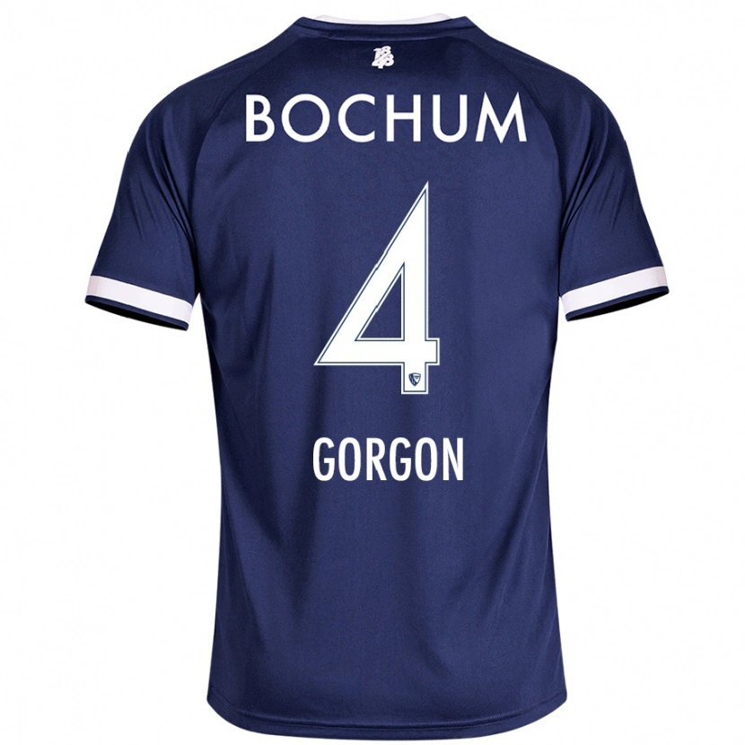 Danxen Mænd Felix Gorgon #4 Mørkeblå Hjemmebane Spillertrøjer 2024/25 Trøje T-Shirt