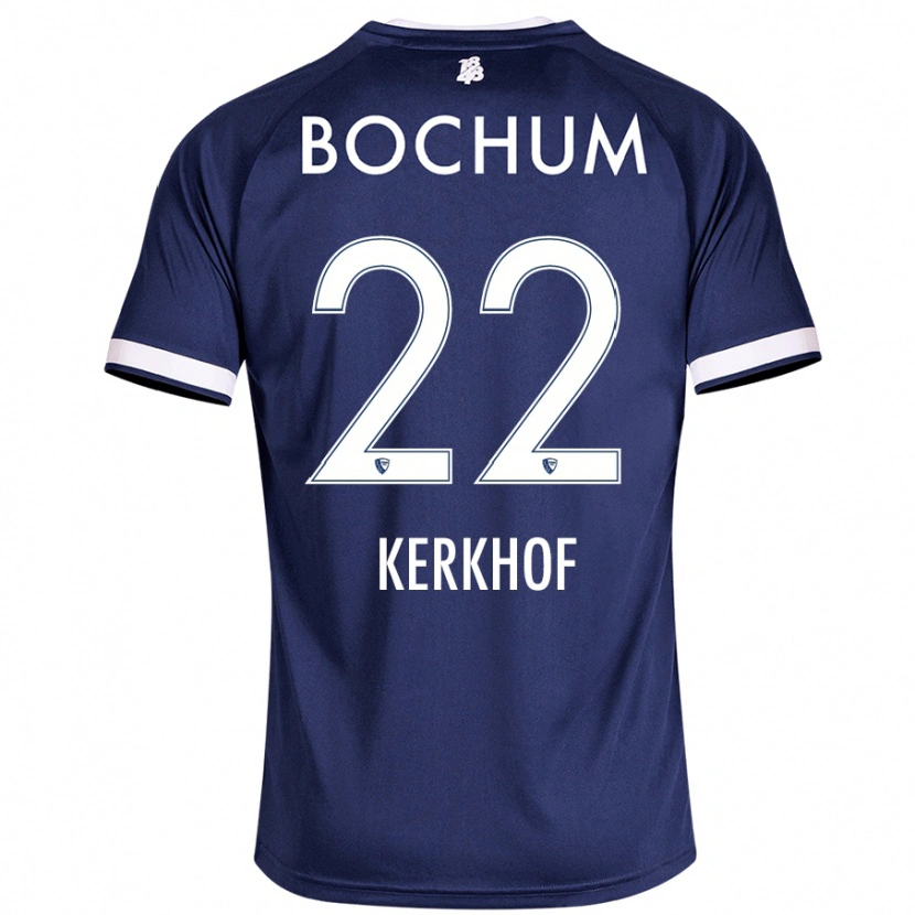Danxen Mænd Nina Kerkhof #22 Mørkeblå Hjemmebane Spillertrøjer 2024/25 Trøje T-Shirt