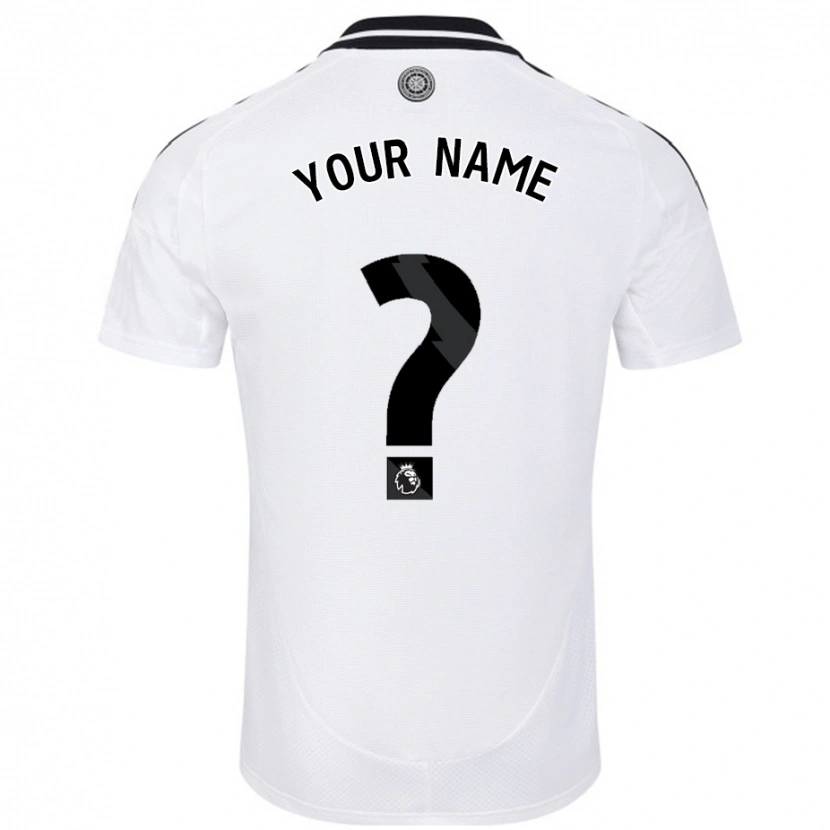 Danxen Mænd Dit Navn #0 Hvid Hjemmebane Spillertrøjer 2024/25 Trøje T-Shirt