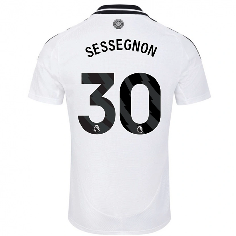Danxen Mænd Ryan Sessegnon #30 Hvid Hjemmebane Spillertrøjer 2024/25 Trøje T-Shirt