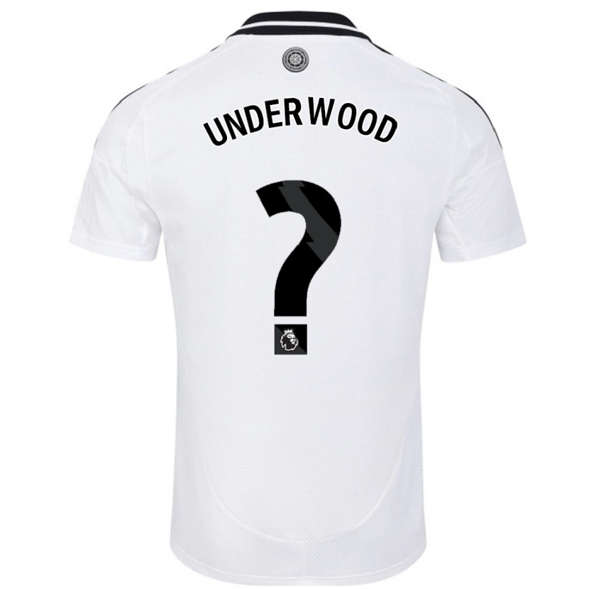 Danxen Mænd Marco Underwood #0 Hvid Hjemmebane Spillertrøjer 2024/25 Trøje T-Shirt