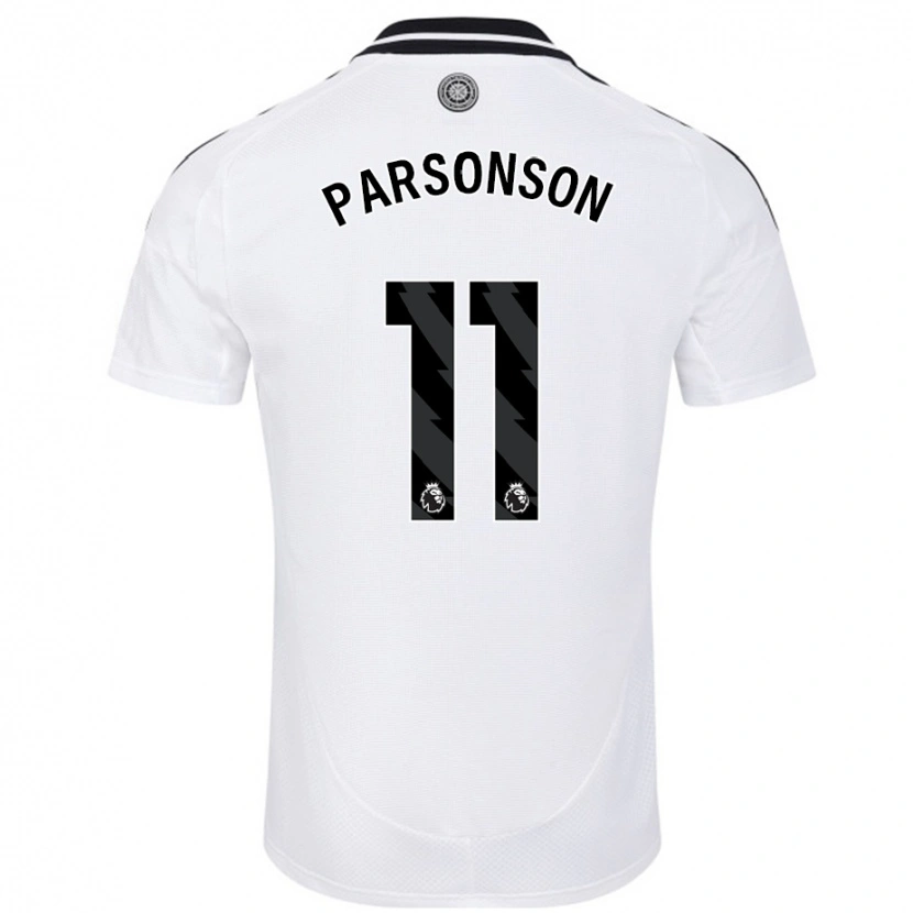 Danxen Mænd Madi Parsonson #11 Hvid Hjemmebane Spillertrøjer 2024/25 Trøje T-Shirt